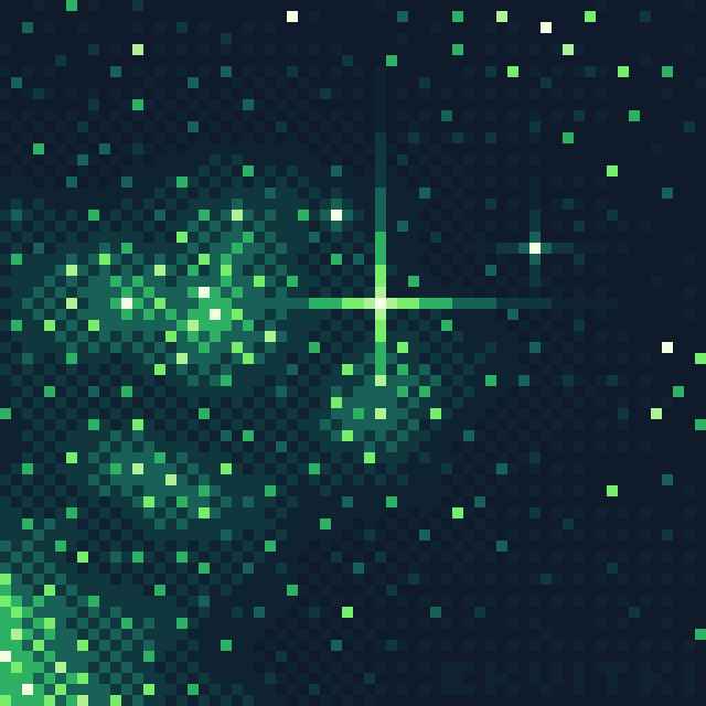 green star pixel